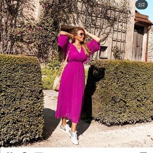 Zara Purple Midi Dress